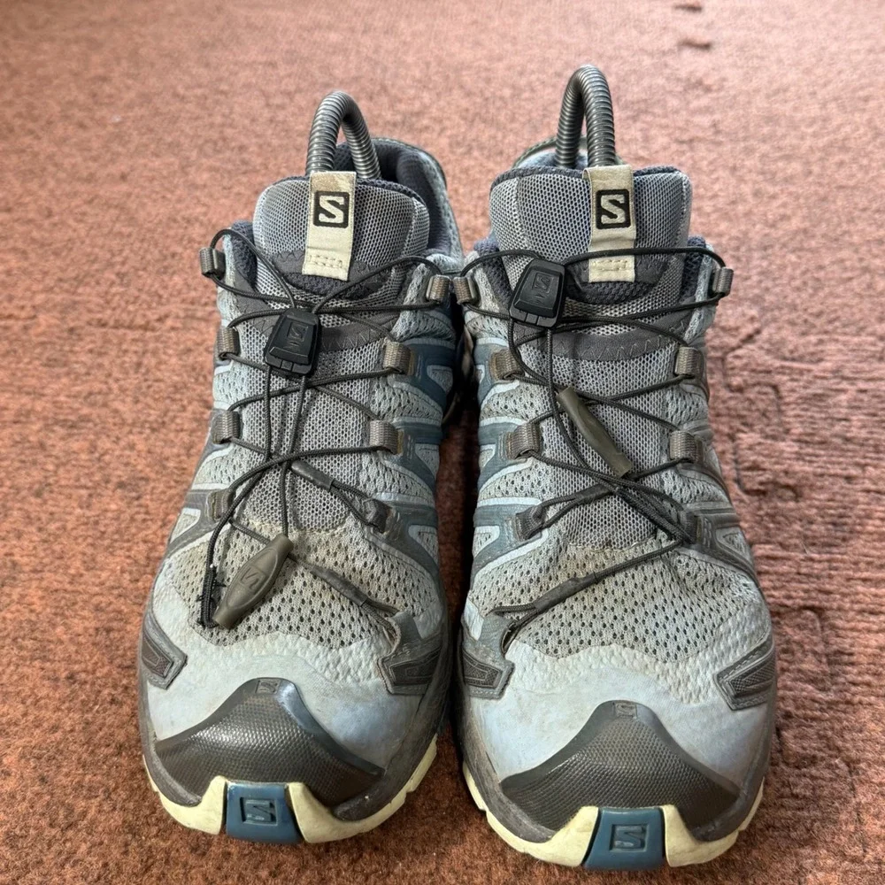 C+ Salomon XA Pro 3D Trail Running Shoes Womens 7.5 Blue Grey Hiking 412721 gym
